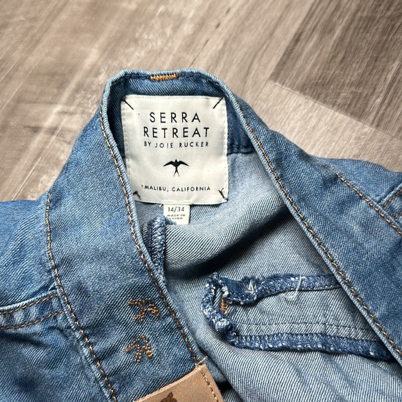 Serra Retreat by Joie Rucker Malibu Springs Cargo Jean Pants - 34/14 - Picture 11 of 11